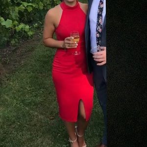 Lulu’s red halter dress, SIZE M